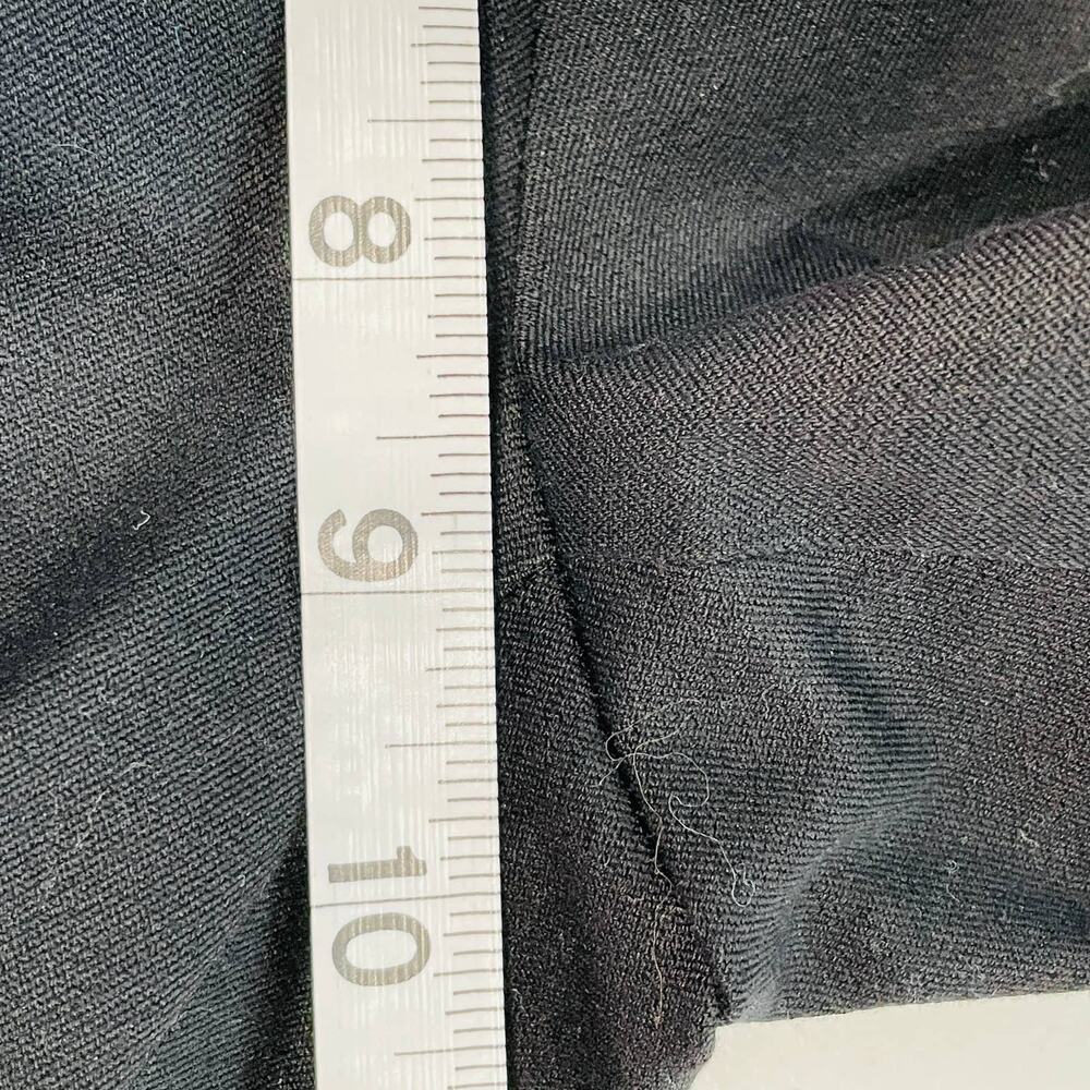 Lauren Ralph Lauren Adelle Black Cotton Stretch Button-Tab Waist Pants Size 6 - Picture 11 of 13
